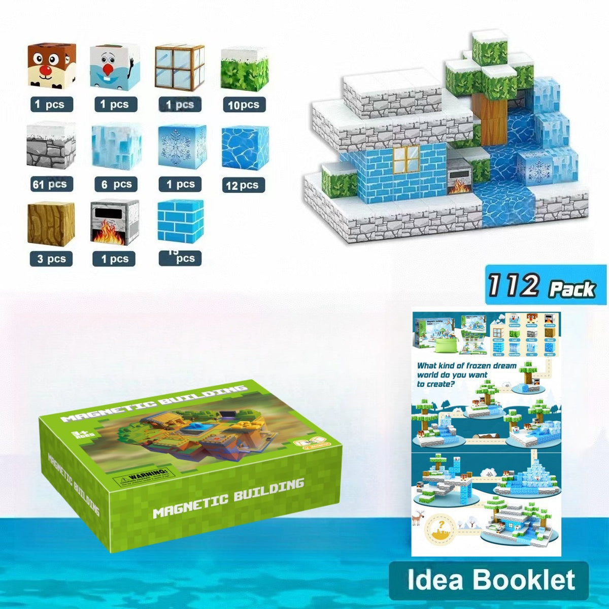 Magnetic Building Cubes for Creative 3D World Play