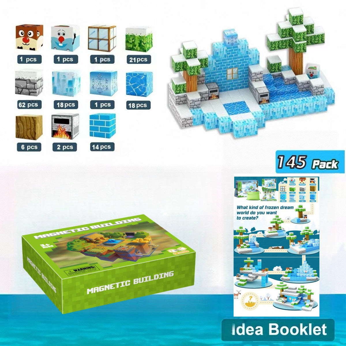 Magnetic Building Cubes for Creative 3D World Play