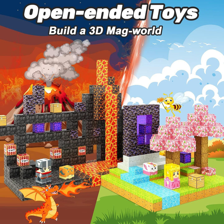 Magnetic Building Cubes for Creative 3D World Play