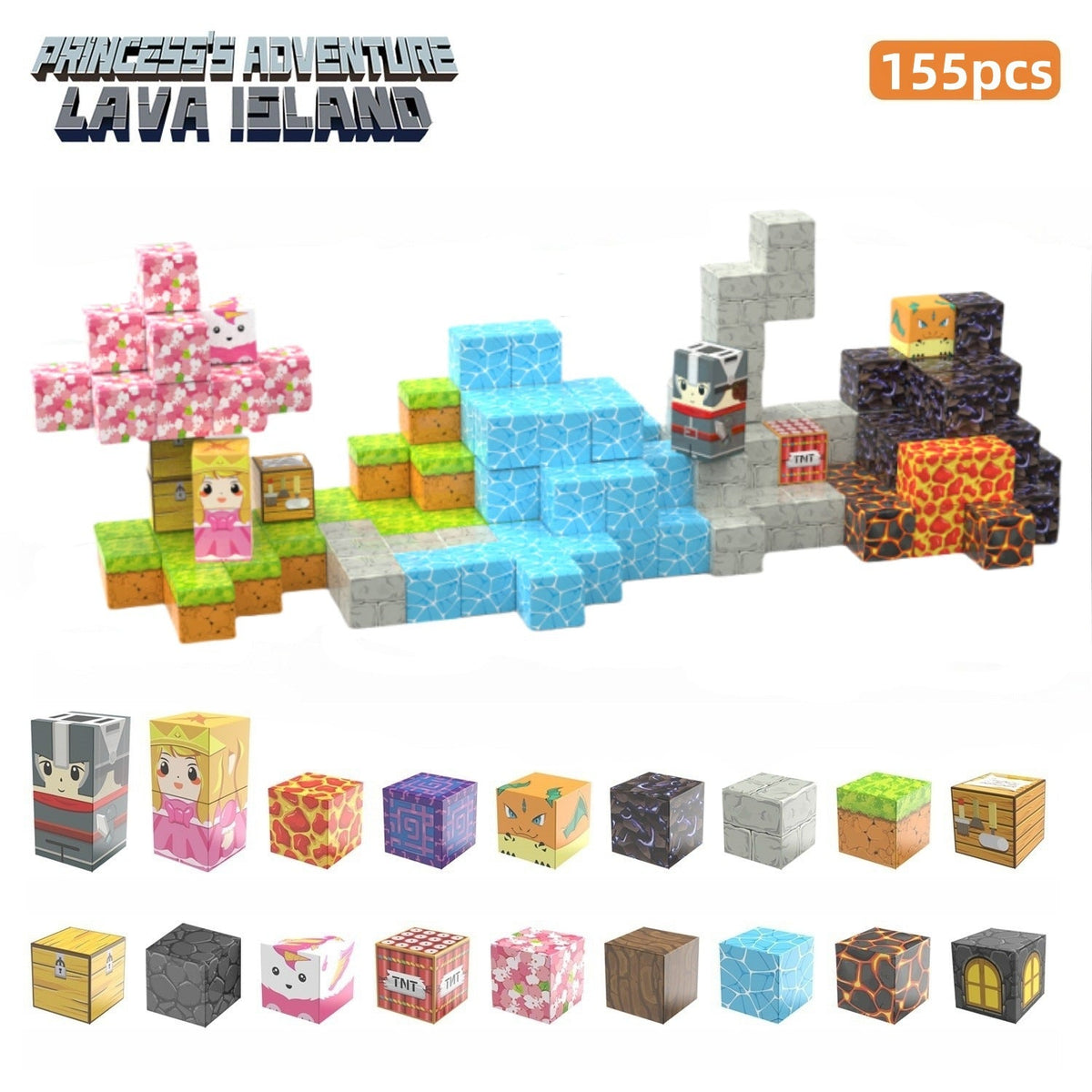 Magnetic Building Cubes for Creative 3D World Play