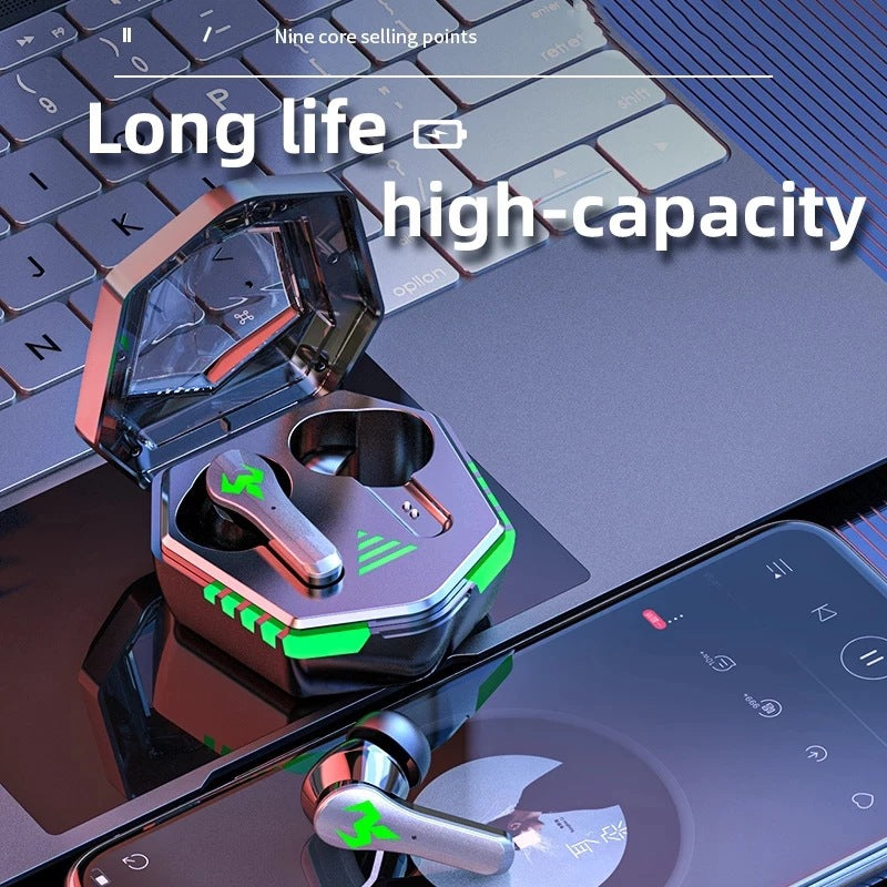 Low-Latency Wireless Gaming Earbuds with Bluetooth 5.2