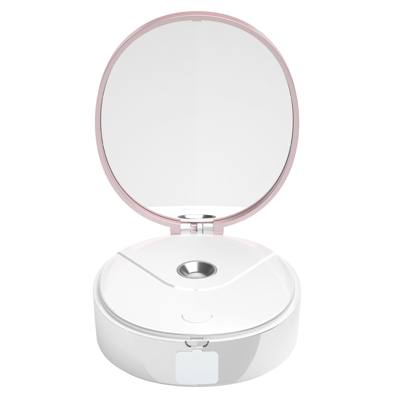 Portable Nano Mist Facial Hydrator with Makeup Mirror