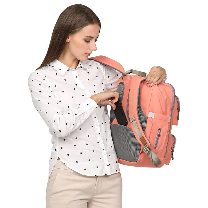 Large Capacity Diaper Backpack for Organized Travel