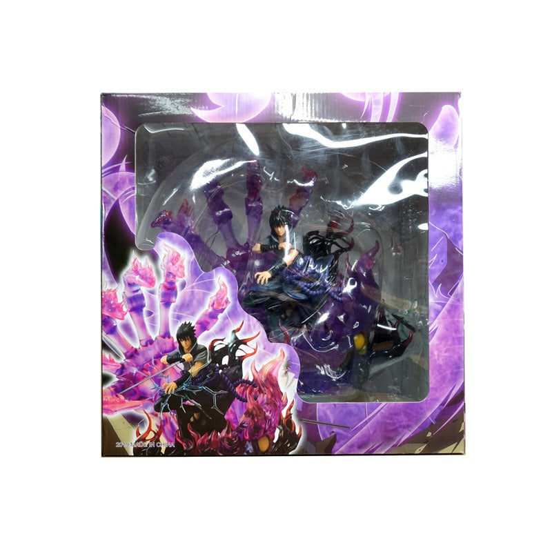 Naruto Anime Statue With Translucent Battle Effects
