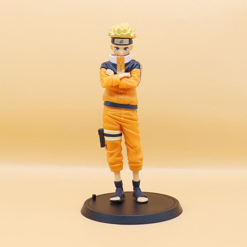 Anime Ninja Figurine Collection for Gaming Shelf Display