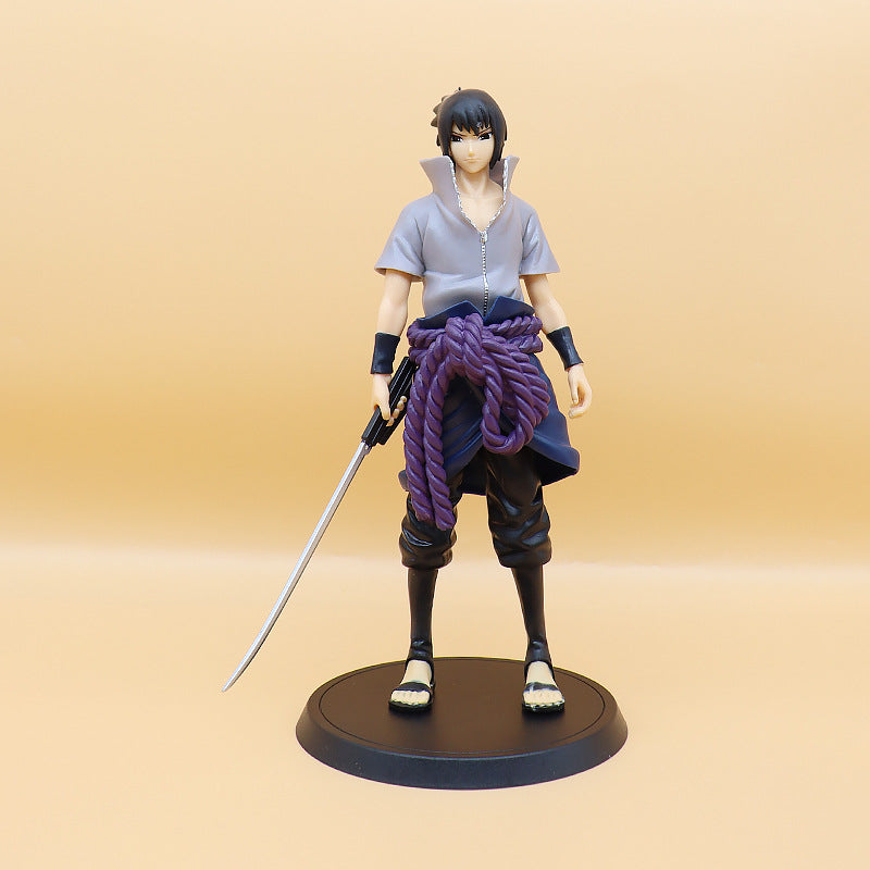 Anime Ninja Figurine Collection for Gaming Shelf Display