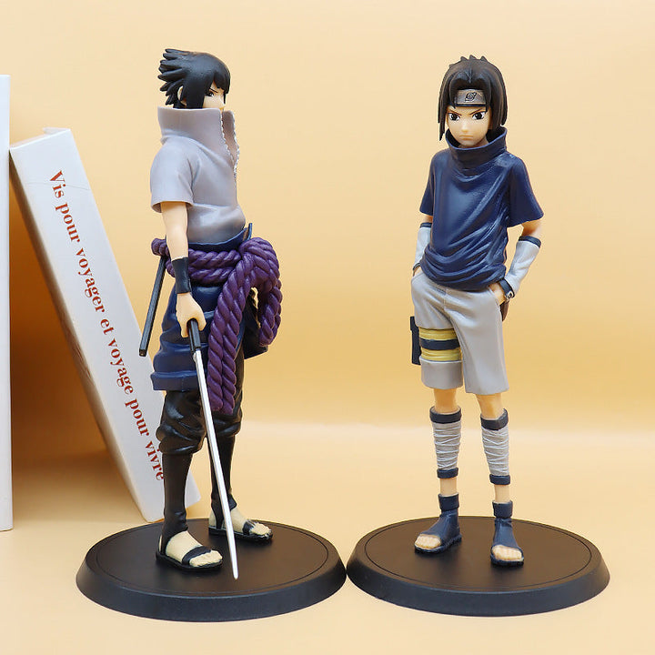 Anime Ninja Figurine Collection for Gaming Shelf Display