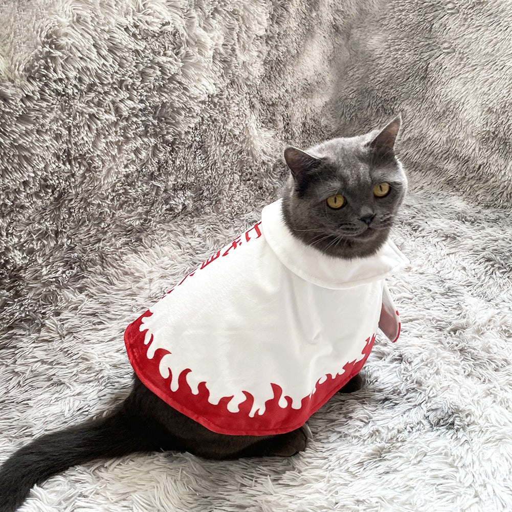 Naruto Ninja Cat Cloak for Photo-Ready Pet Cosplay