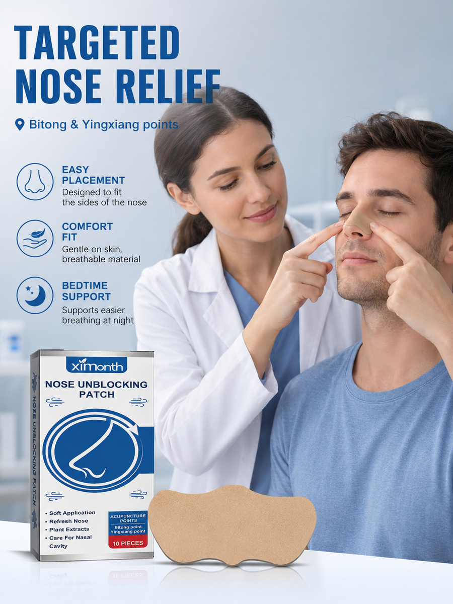 Nasal Breathing Patch — Acupoint Relief for Snoring