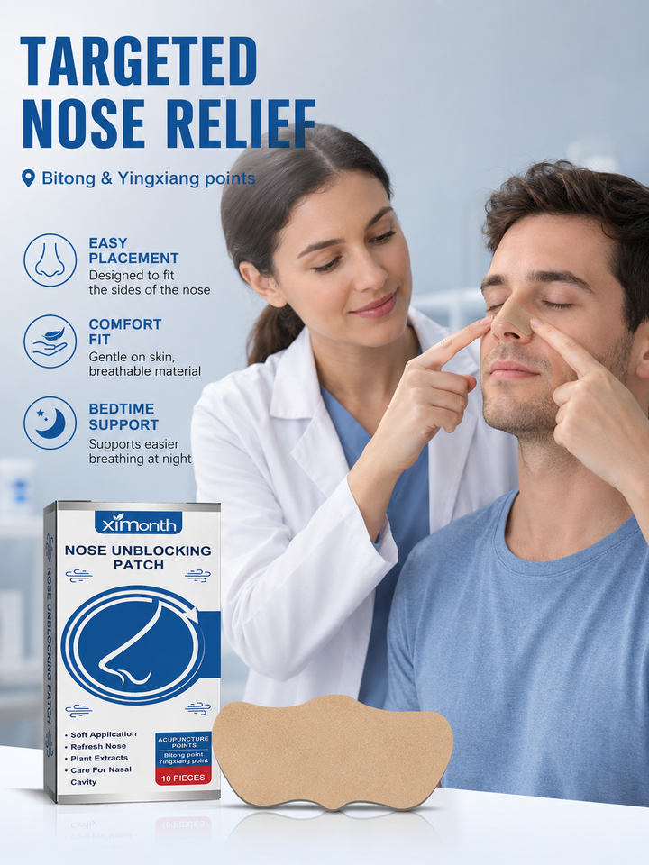 Nasal Breathing Patch — Acupoint Relief for Snoring