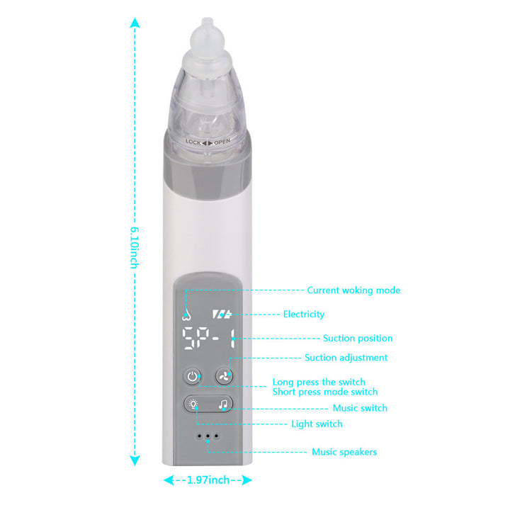 Baby Electric Nasal Aspirator for Gentle Congestion Relief