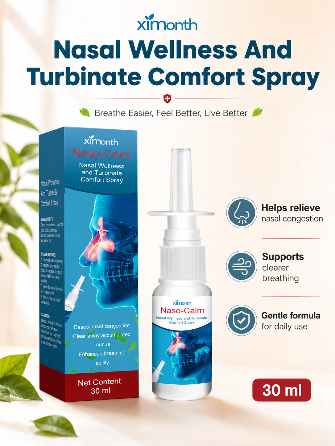 Nasal Spray — Fast Congestion Relief & Clearer Breathing