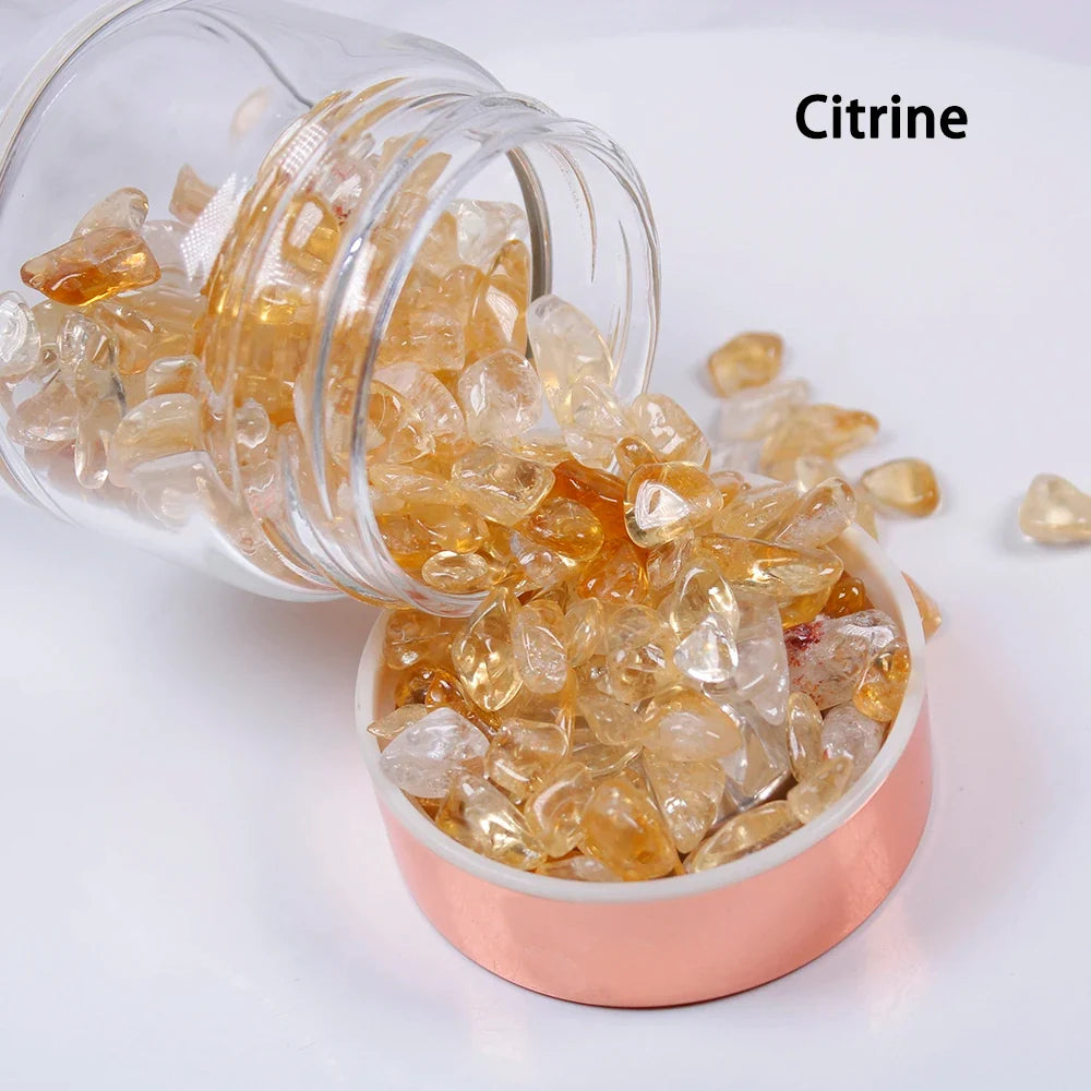 Glass Infuser Water Bottle with Tea Filter and Gemstones