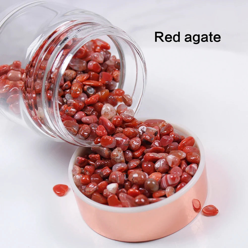 Glass Infuser Water Bottle with Tea Filter and Gemstones