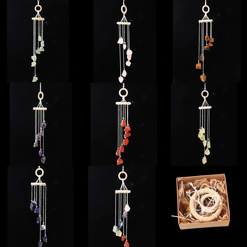 Crystal Wind Chime Pendant for Colorful Home Decor