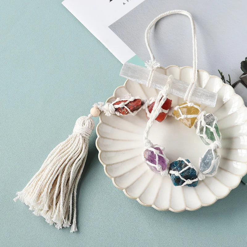 Seven Gemstone Hanging Decoration for Colorful Spaces