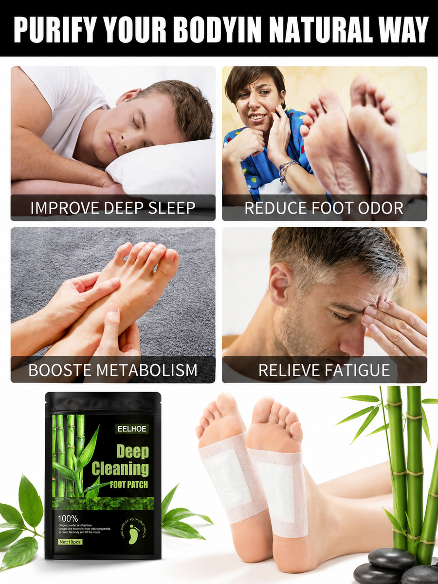 Natural Detox Foot Pads for Restful Sleep & Odor Relief
