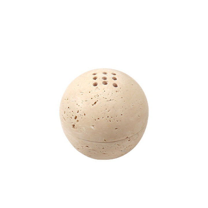 Natural Travertine Incense Burner for Calm, Clean Rituals