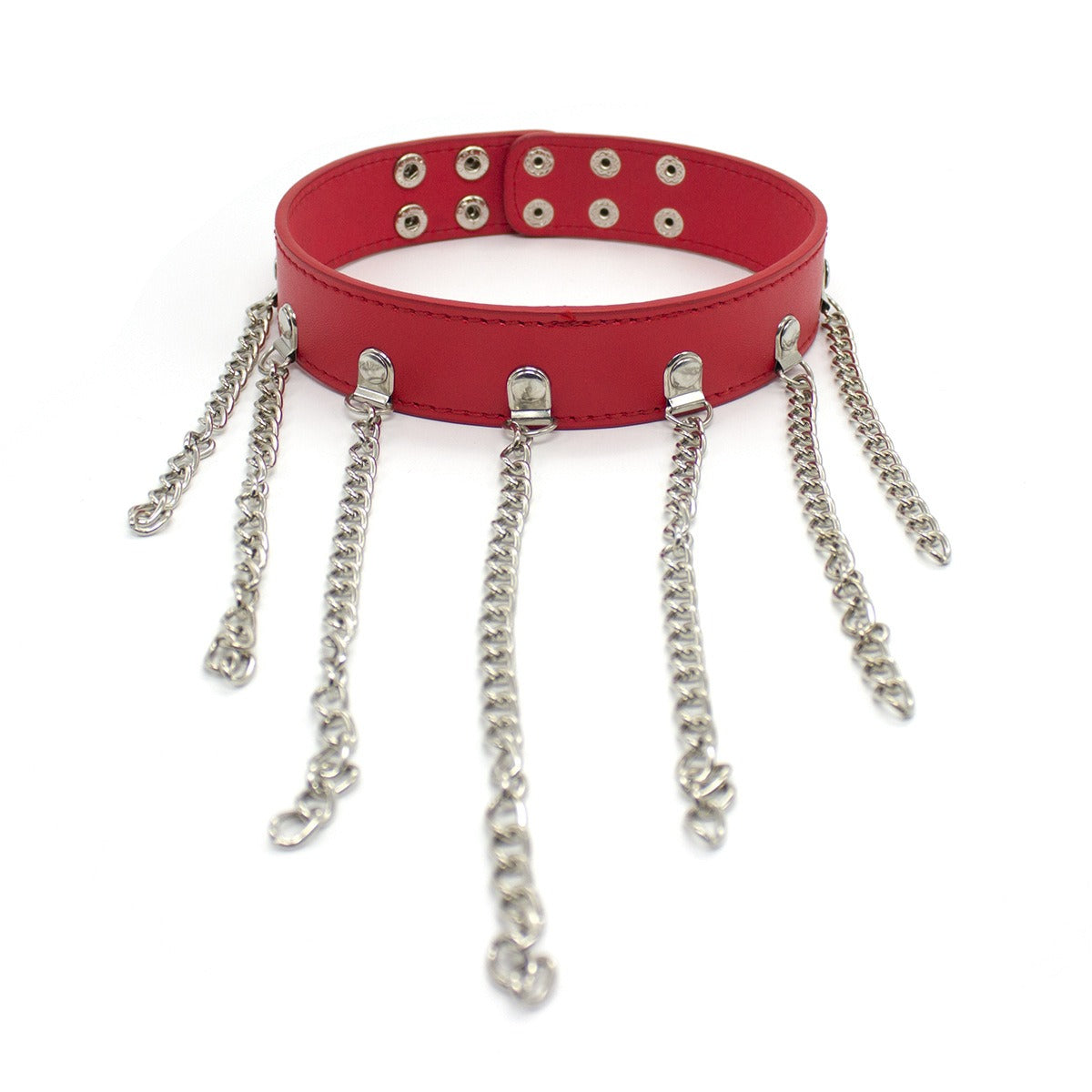 Chain Fringe Neck Collar for Bold Alternative Looks