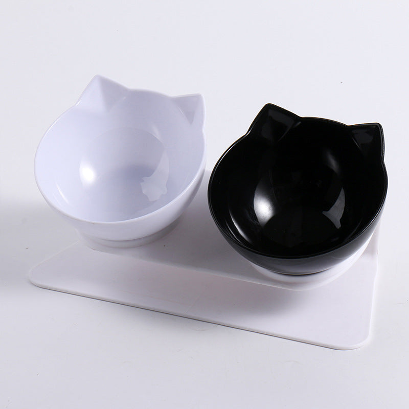 Raised Cat Bowl Station for Stable, Tidy Daily Meals