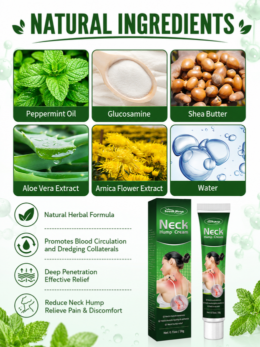 Neck Hump Cream — Deep Targeted Relief for Sedentary Pain