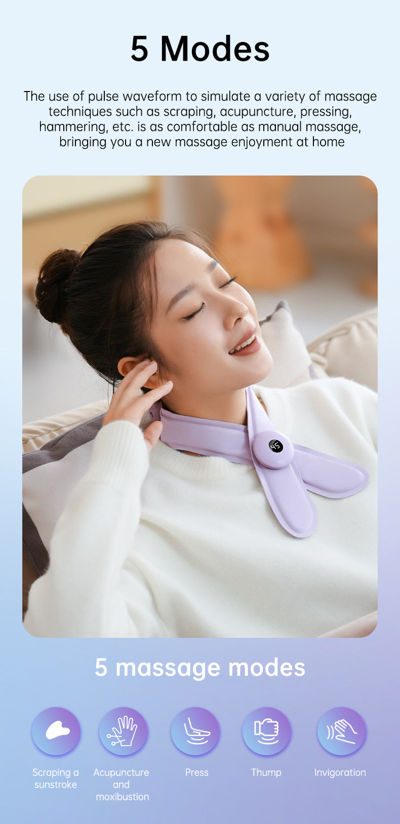 Neck Massager with Heat for Desk Neck & Shoulder Tension