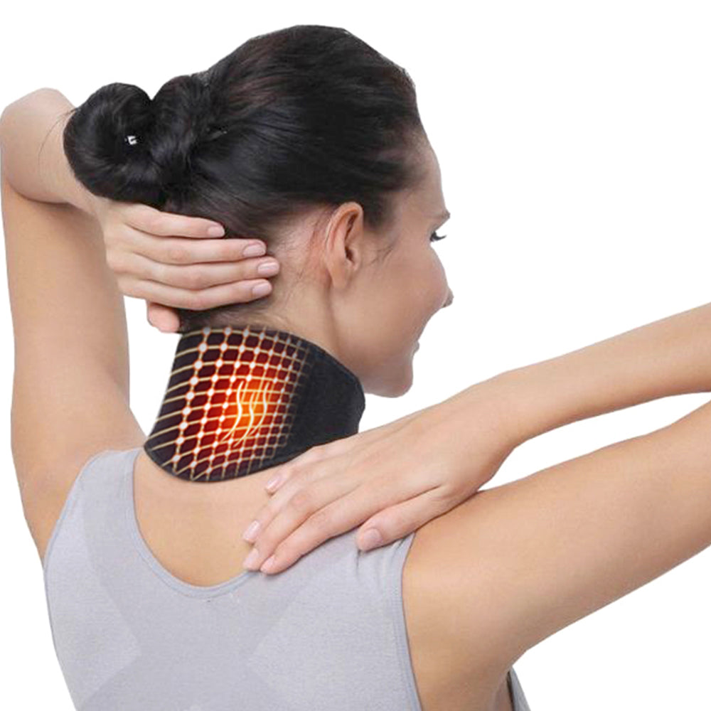 Tourmaline Neck Wrap: Self-Heating Relief for Tense Necks