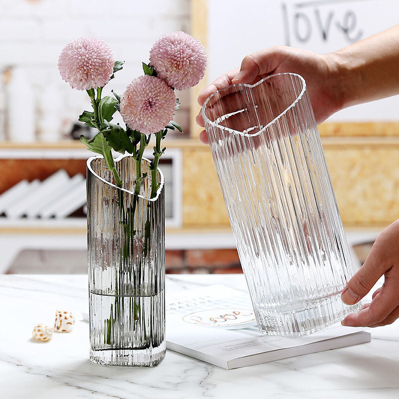 Glass Vase for Romantic Floral Displays and Decor
