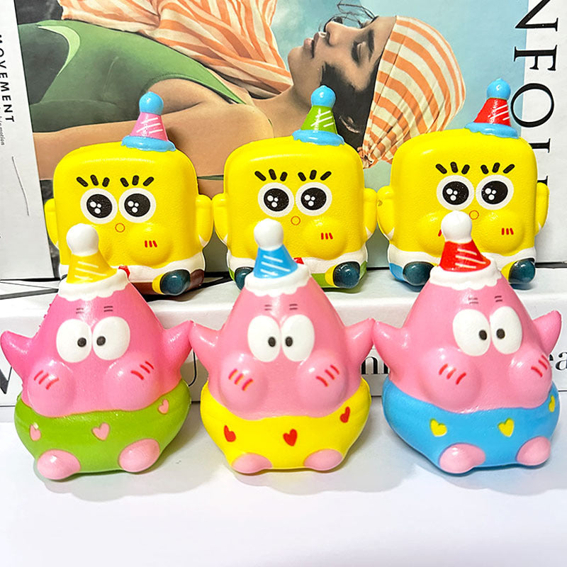 Slow-Rebound Stress Relief Toy Cartoon Squeeze Gift