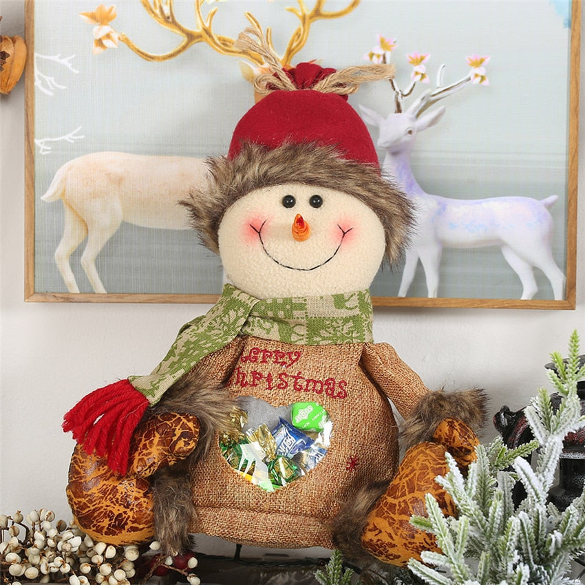 30cm Plush Santa Candy Bag - Christmas Gift & Decor