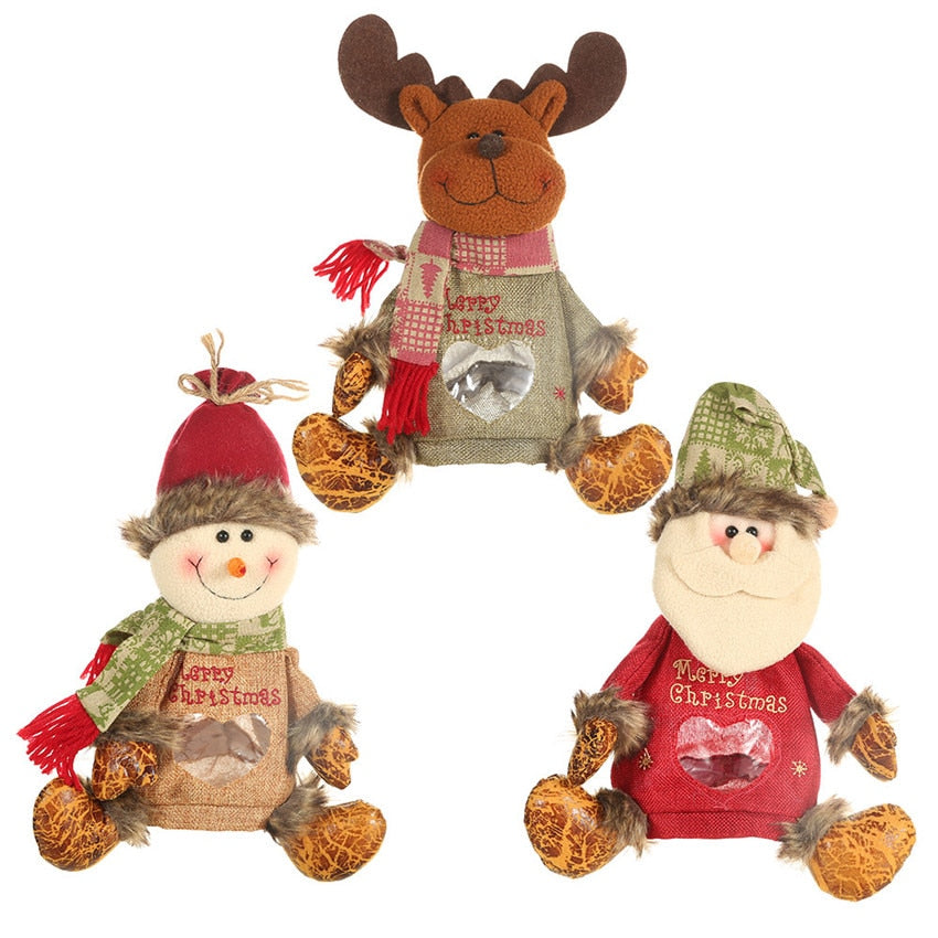 30cm Plush Santa Candy Bag - Christmas Gift & Decor