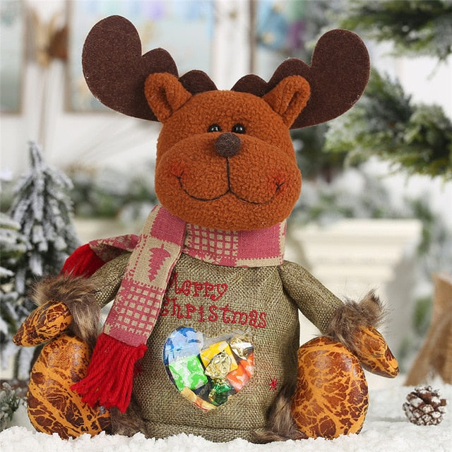 30cm Plush Santa Candy Bag - Christmas Gift & Decor