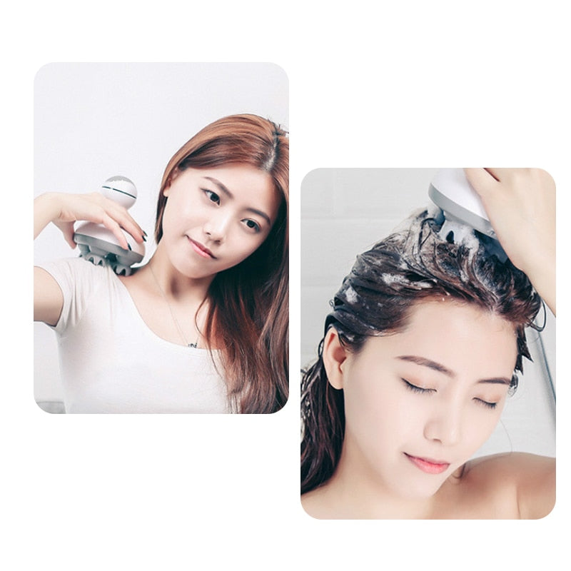 3D Waterproof Head Massager for Scalp Relief at Home