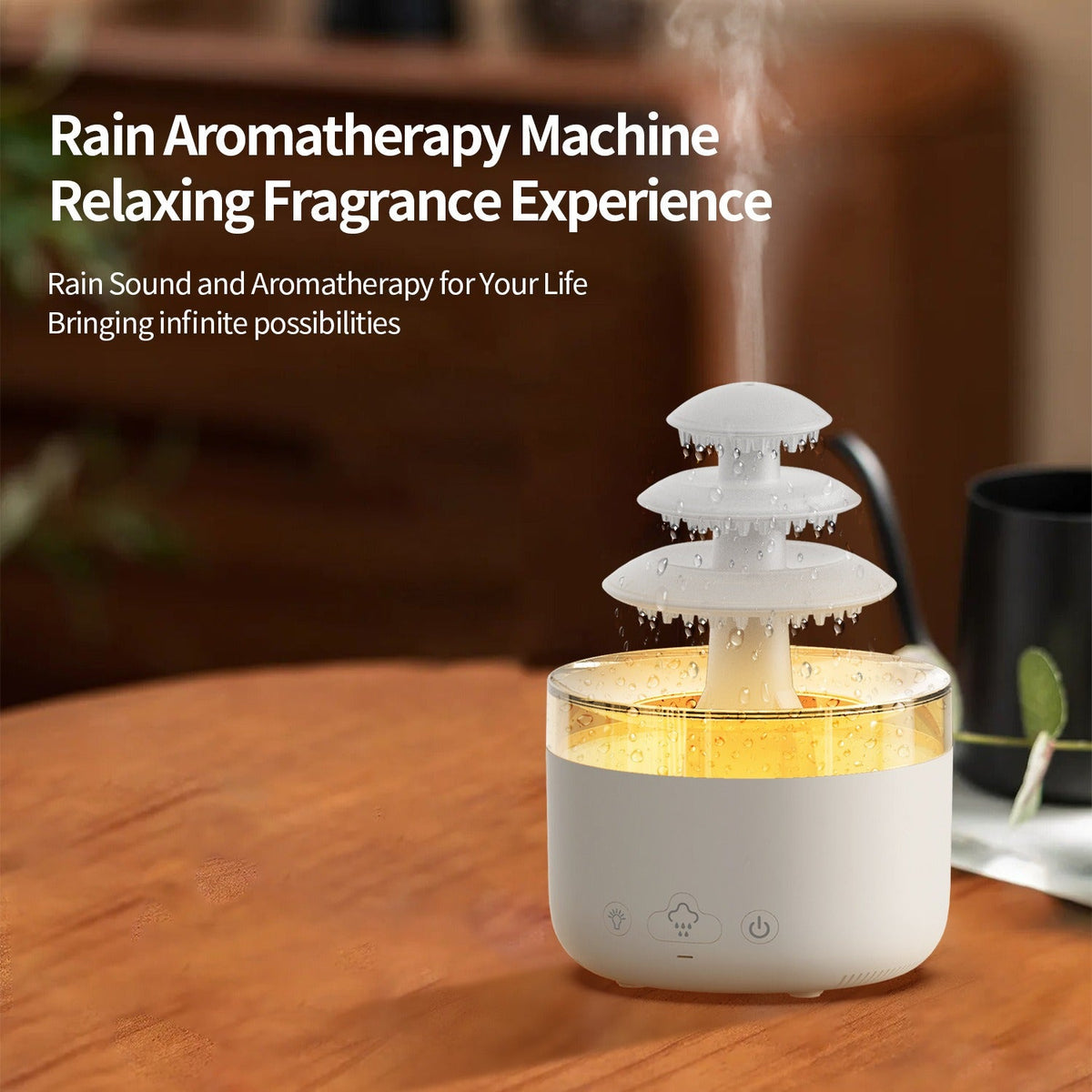 Essential Oil Humidifier 500ml with Calming Color Light