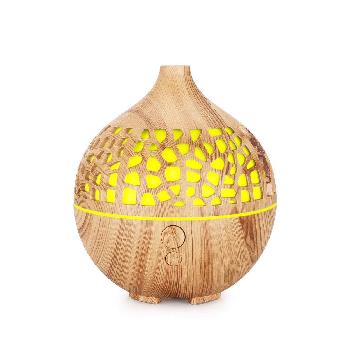 Wood Grain Aroma Diffuser with LED Light, 180ml