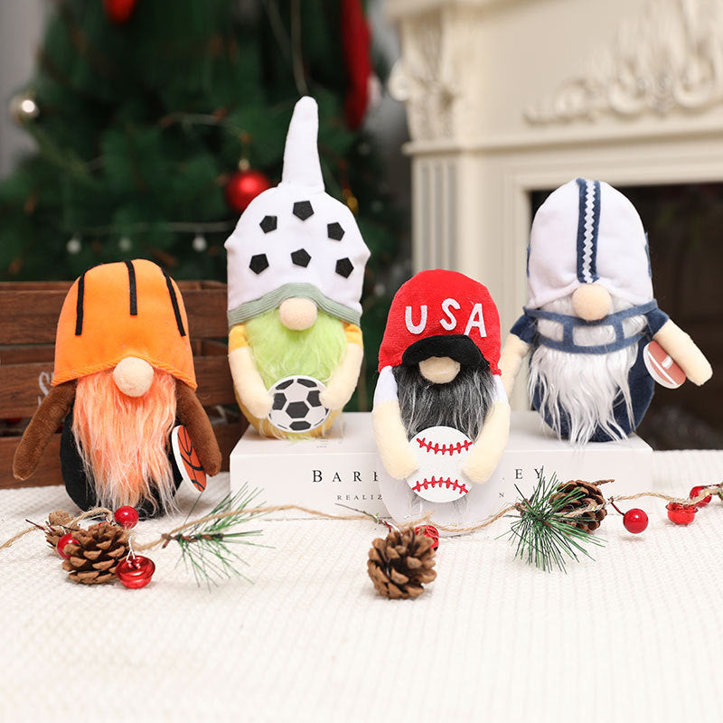 Sports Gnome Decor Set – 4-Piece Holiday Display
