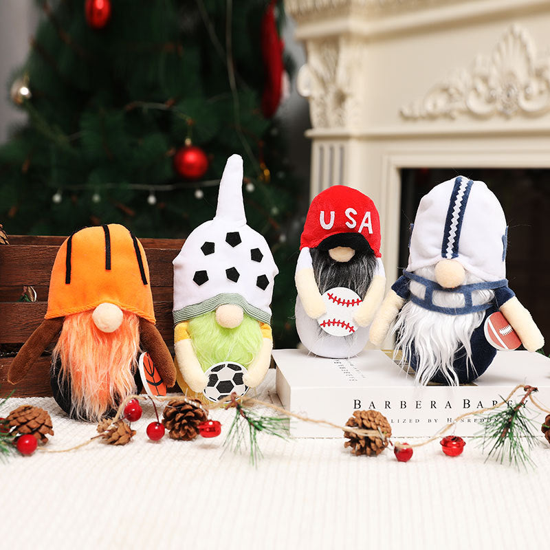 Sports Gnome Decor Set – 4-Piece Holiday Display
