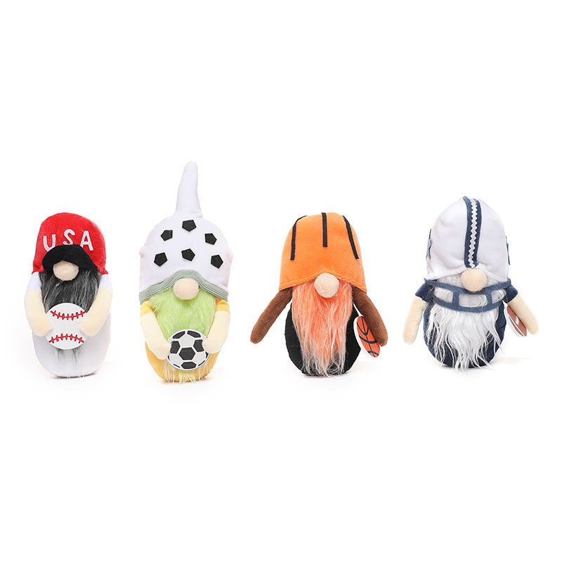 Sports Gnome Decor Set – 4-Piece Holiday Display