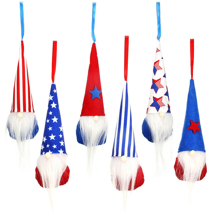 Patriotic Gnome Ornaments for Fourth of July Decorations