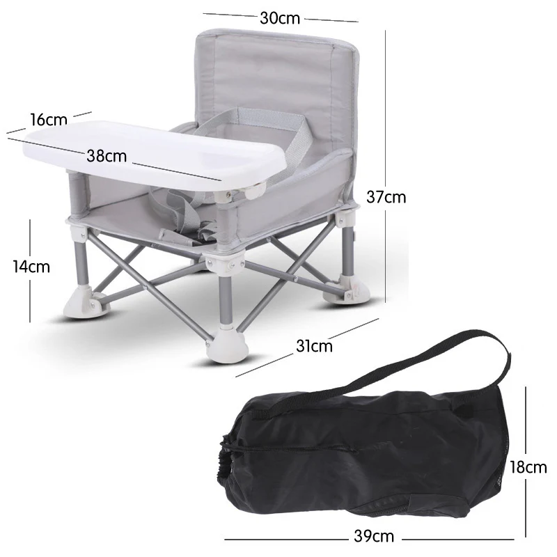 Portable Baby Dining Chair With Foldable Travel Seat