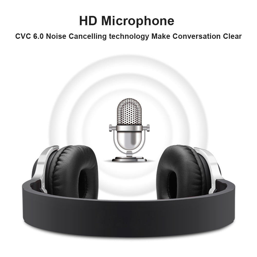 Foldable Wireless Headphones with NFC & 45-Hour Battery
