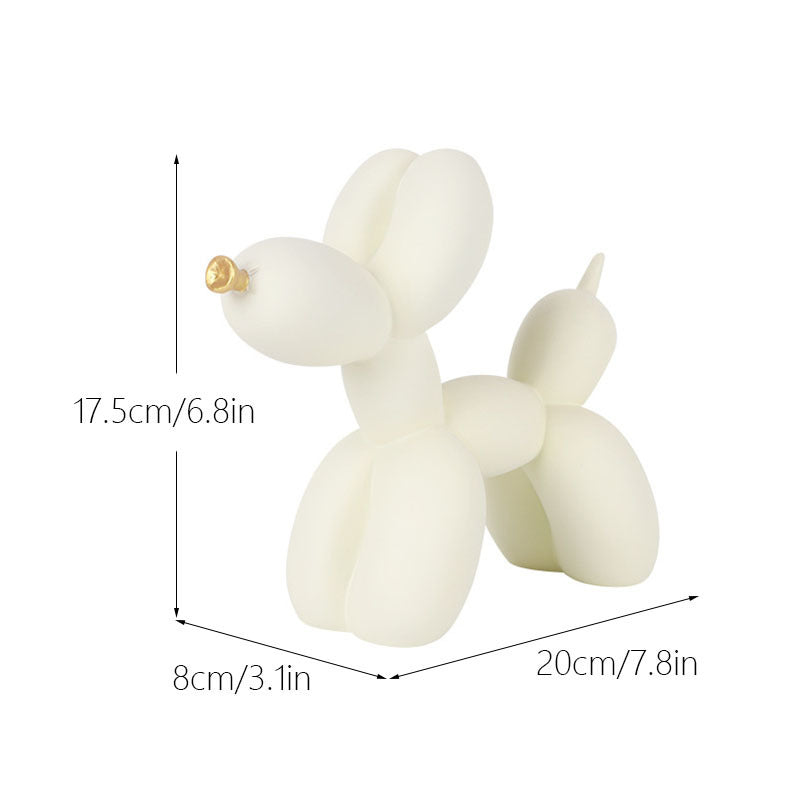 Balloon Dog Sculpture for Modern Monochrome Interiors