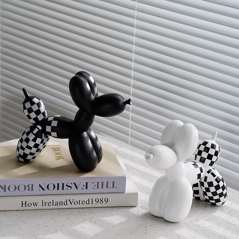 Balloon Dog Sculpture for Modern Monochrome Interiors