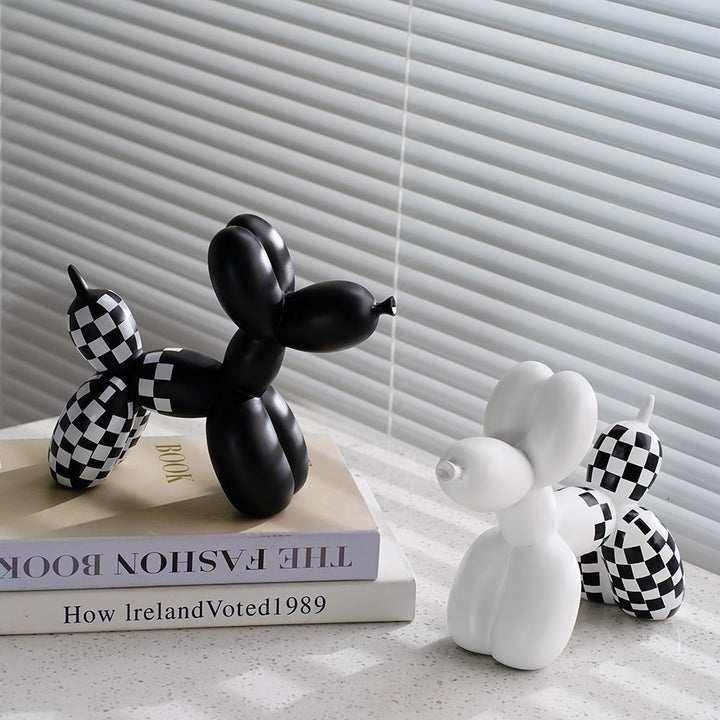 Balloon Dog Sculpture for Modern Monochrome Interiors