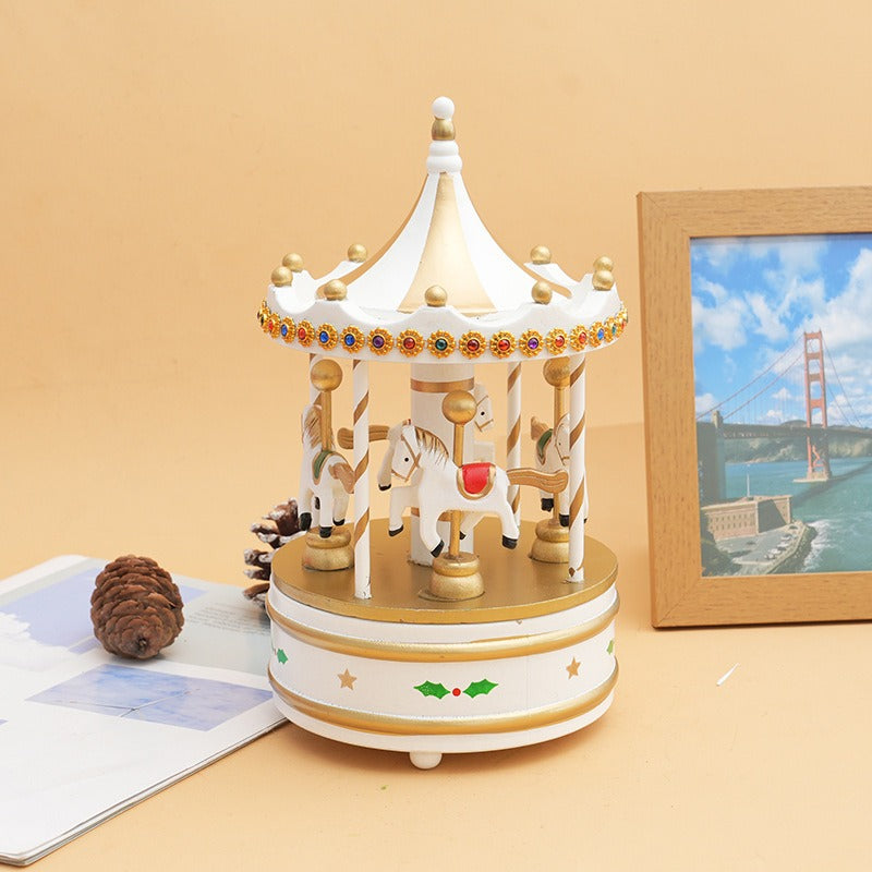 Carousel Music Box for Nostalgic Festive Holiday Charm