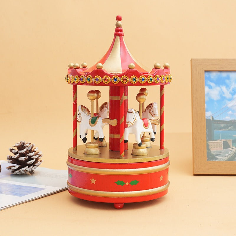 Carousel Music Box for Nostalgic Festive Holiday Charm