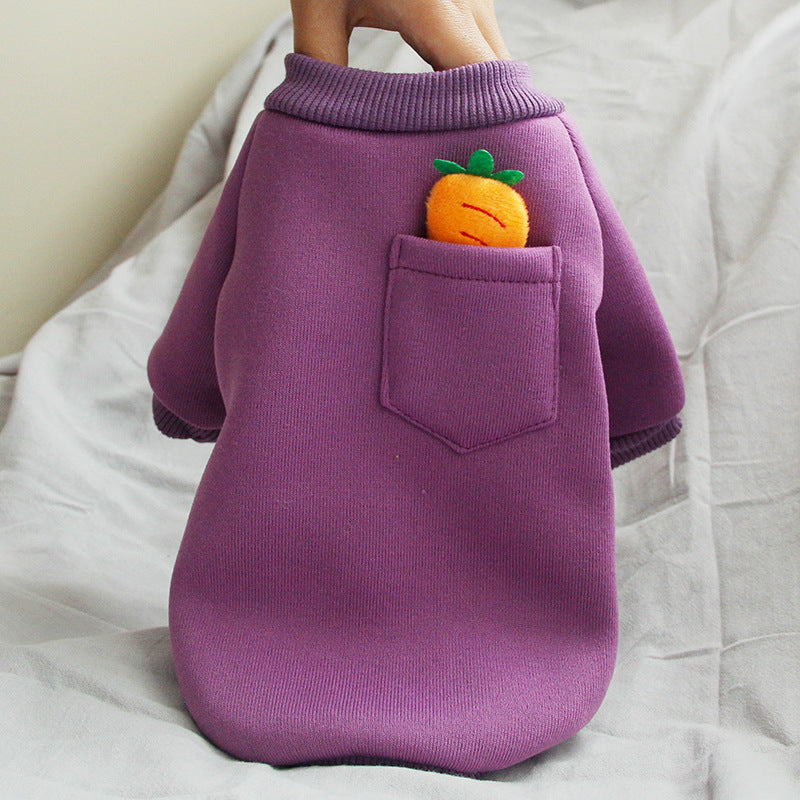Carrot Dog Sweater for Small Dogs | Cozy Winter Wear