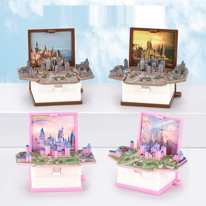 3D Castle Book Keychain – Whimsical Fantasy Gift Idea