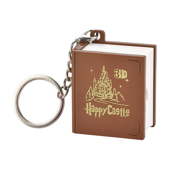 3D Castle Book Keychain – Whimsical Fantasy Gift Idea