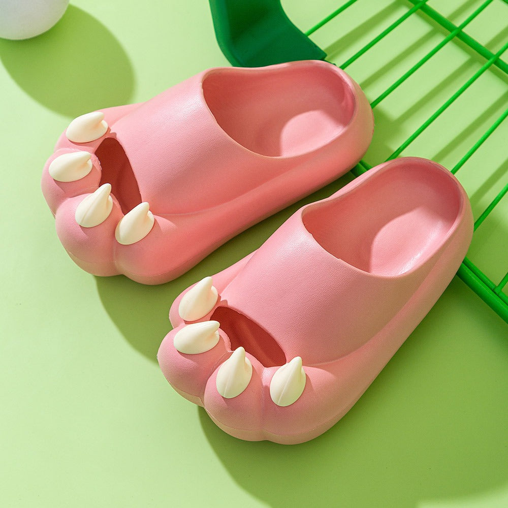 Cat Paw Slippers for Playful Indoor Summer Comfort